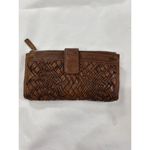 ARTISANS of India Cognac Leather Flap Bifold Clutch Wallet - Picture 1 of 4